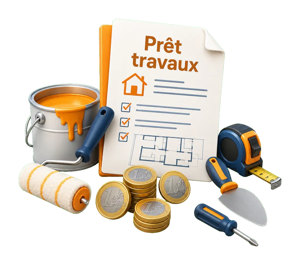 Prêt travaux pour améliorer votre logement, Réalisez vos travaux de rénovation, d’aménagement ou d’amélioration avec un financement étudié selon votre projet.